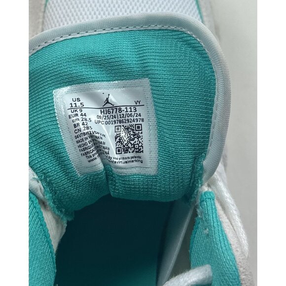 Nike Jordan Comfort Era Womens White Washed Teal Shoes Sneakers Low HJ6778-113 - Picture 9 of 10